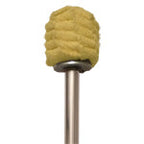 MoonBlaze fire-breathing torch head with beige sponge and silver shaft