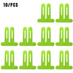 Lime green knee kinesiology tape strips, pack layout showing 10 pieces